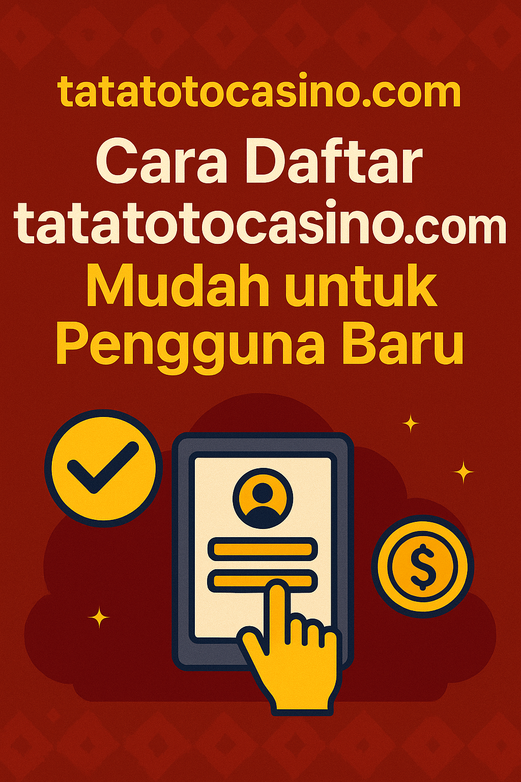 Cara Daftar tatatotocasino.com Mudah untuk Pengguna Baru
